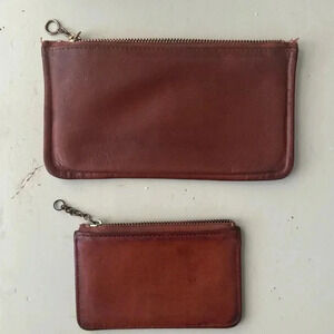 Authentic Vintage Coach Skinny Case 7170 & Skinny Mini British Tan